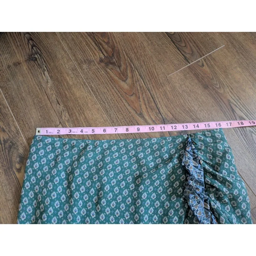 VERONICA BEARD WOMEN'S SPENCER SKIRT 100% SILK GEORGETTE WITH RUFFLED SIZE 12 - Picture 8 of 8